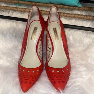 BCBG fiery orange heels GREAT PRICE